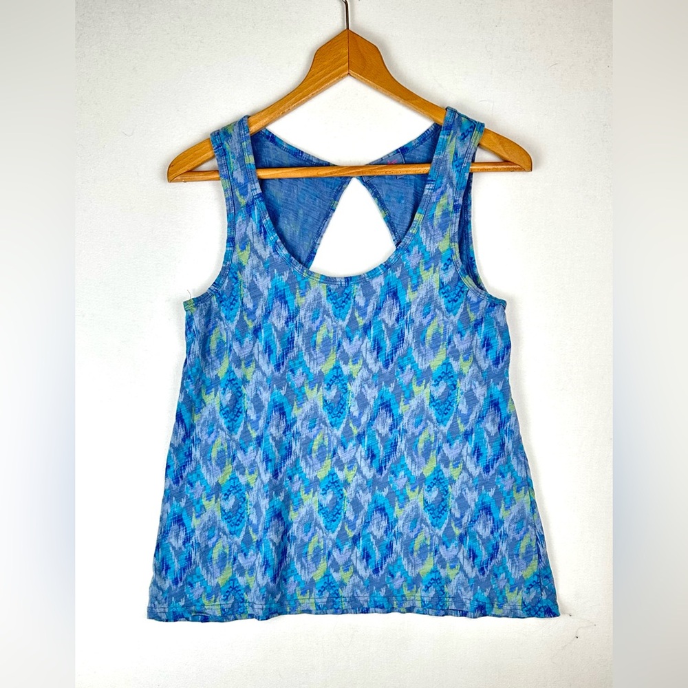 Fresh Produce Ikat Print Tank With Keyhole Back Beachy‎ Resort